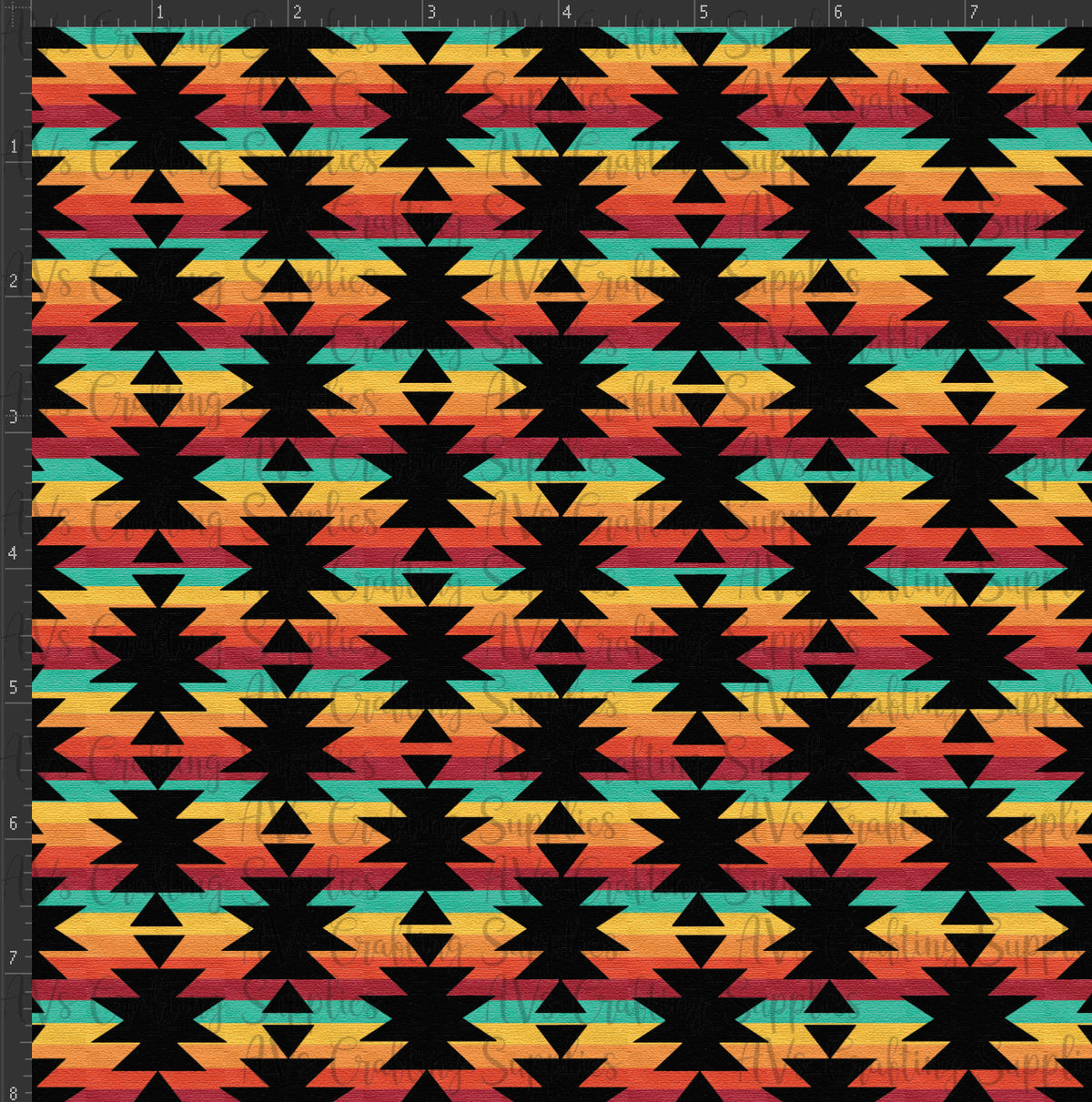 Aztec Stripes Print