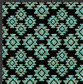 Turquoise Aztec Print