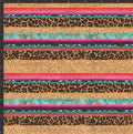 Turquoise Stripes Print