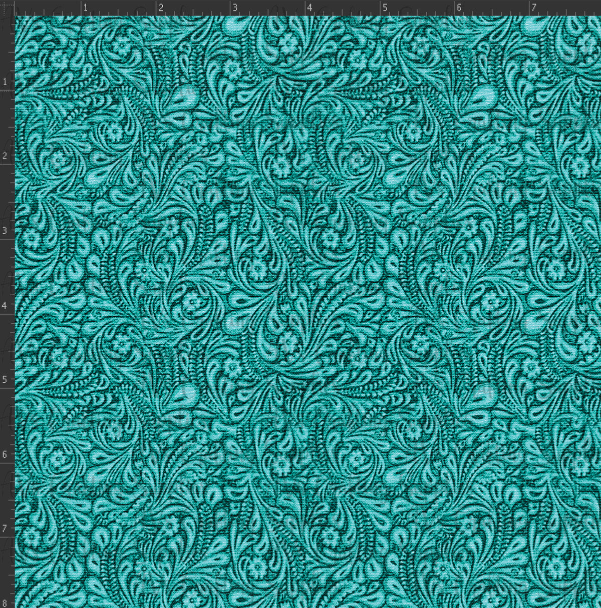 Turquoise Print