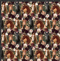 Floral Horses Print