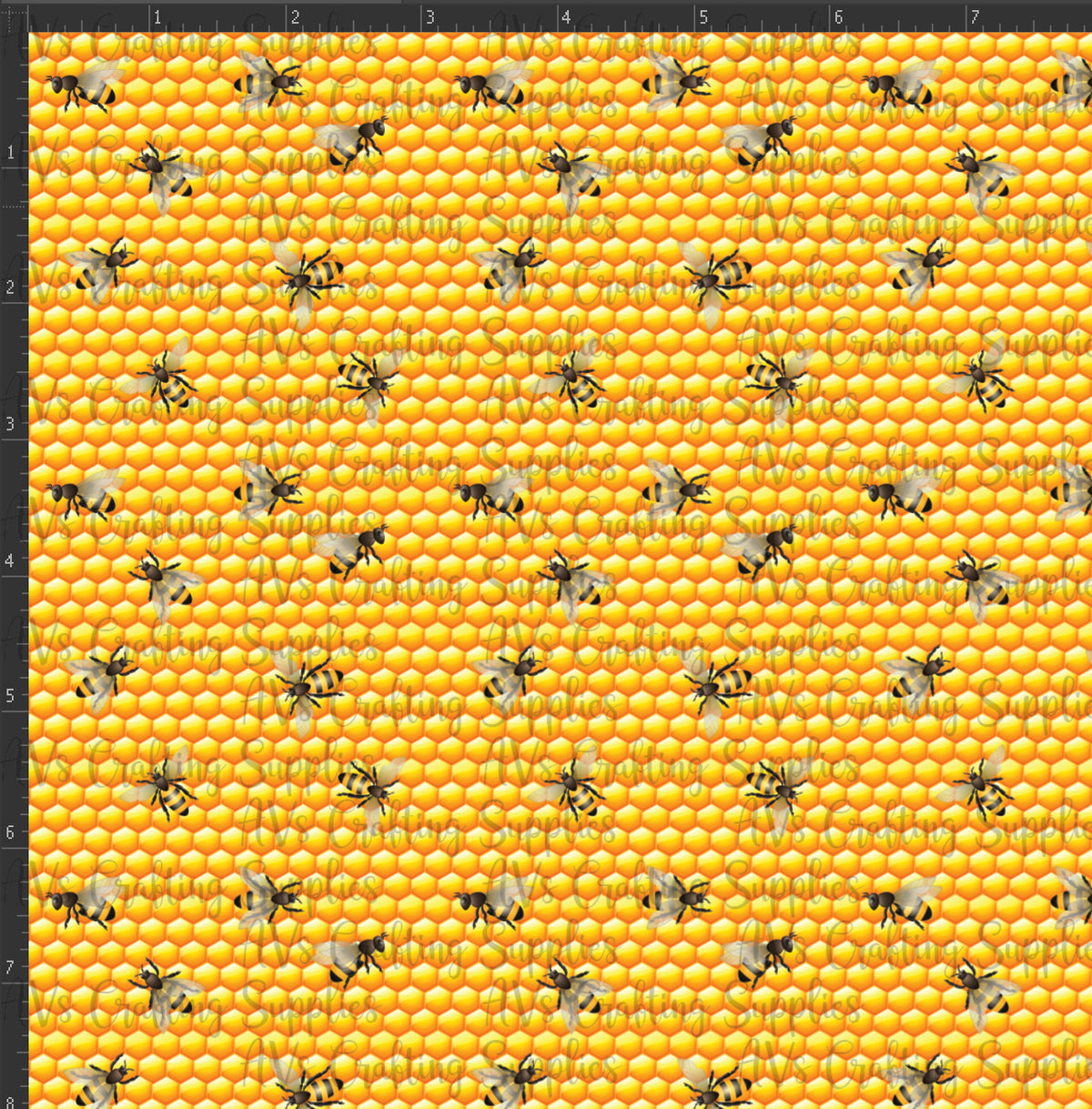 Honeycomb Bees Print