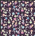 Moon Mushrooms Print