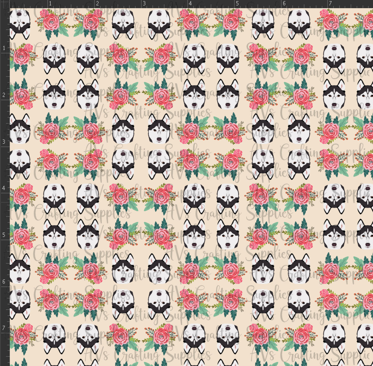Floral Husky Print