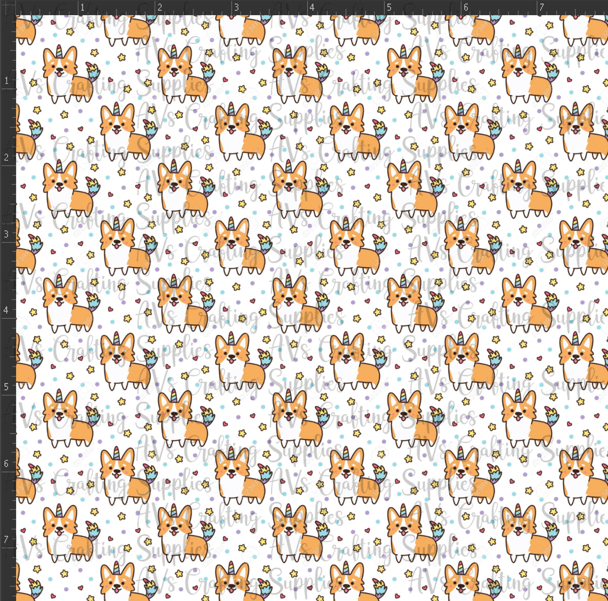 Unicorn Corgi Print