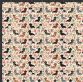 Floral Dachshund Print