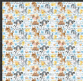 Striped Farm Animals Print