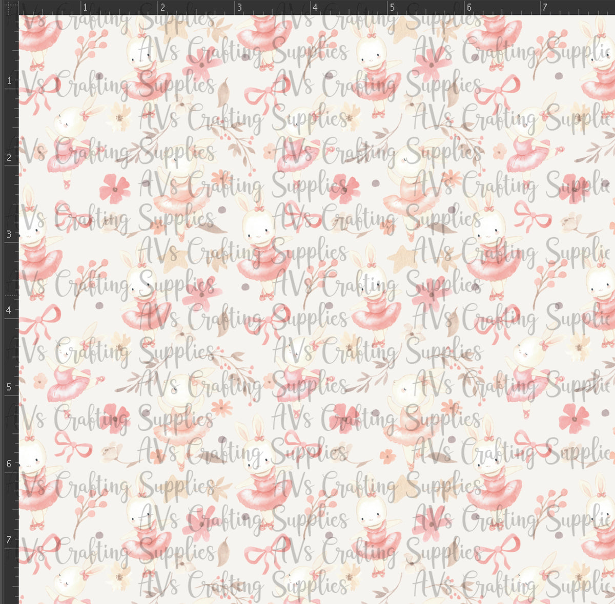 Ballerina Bunny Print