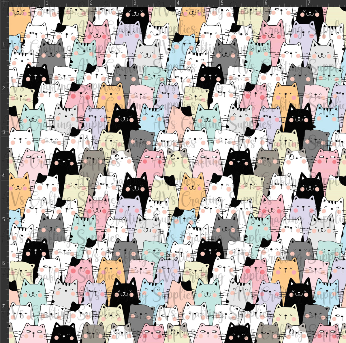 Stacked Cats Print