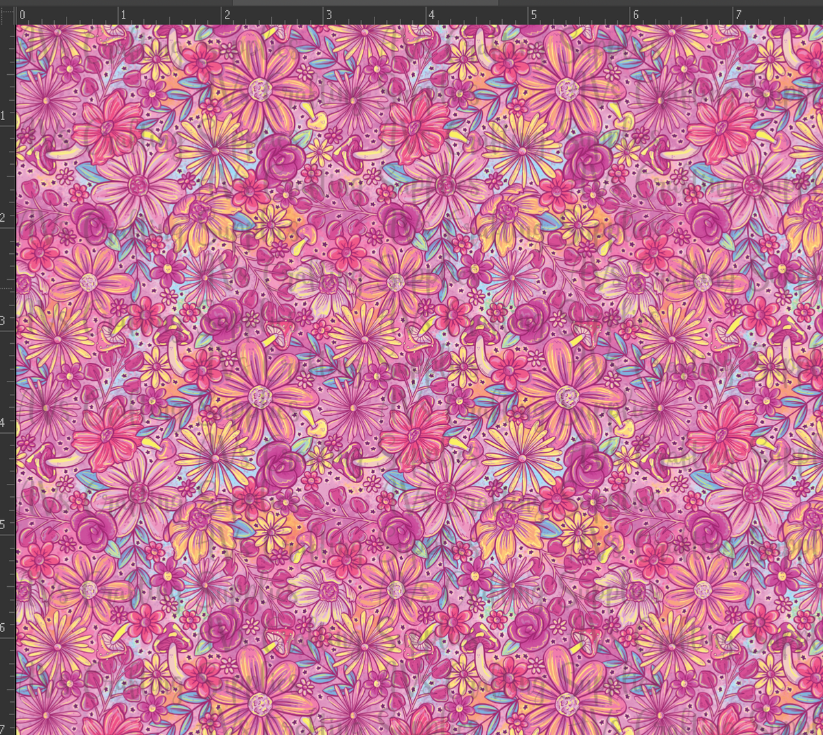Pink Floral Print