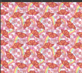 Checkered Butterflies and Rainbows Print