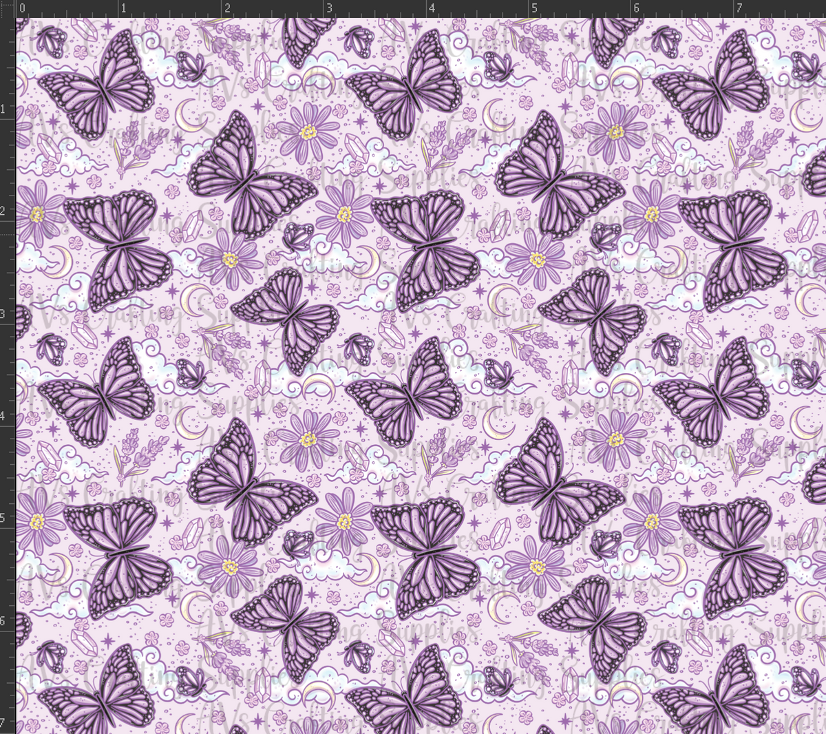 Purple Butterflies Print