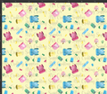 Yellow Back to School Supplies Print