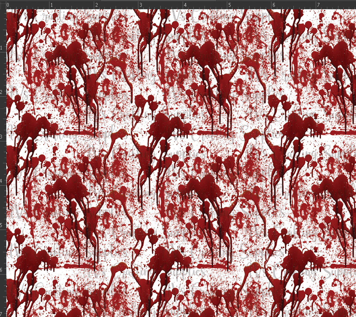 Drip Blood Splatter Print