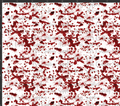 White Blood Splatter Print