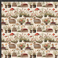 Mushrooms and Books Print