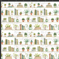 Succulents and Books Print