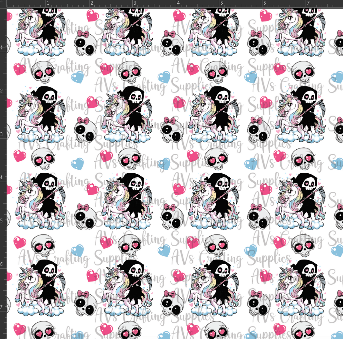 Cute Grim Reaper Print