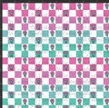 Melting Smiley Checkers Print