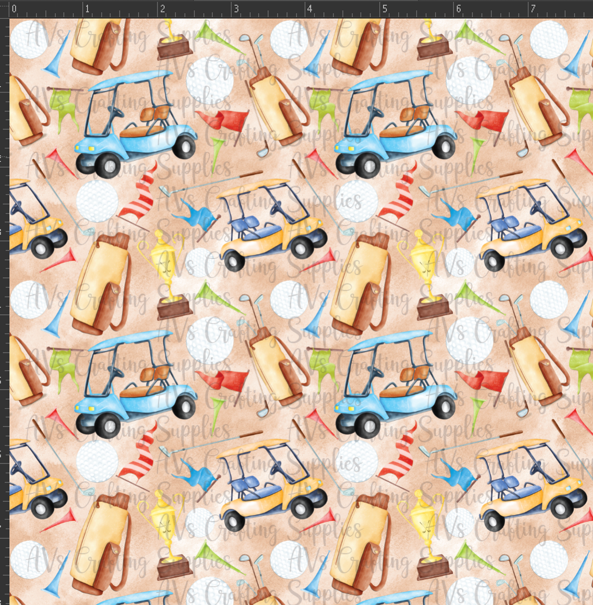 Golf Cart Print