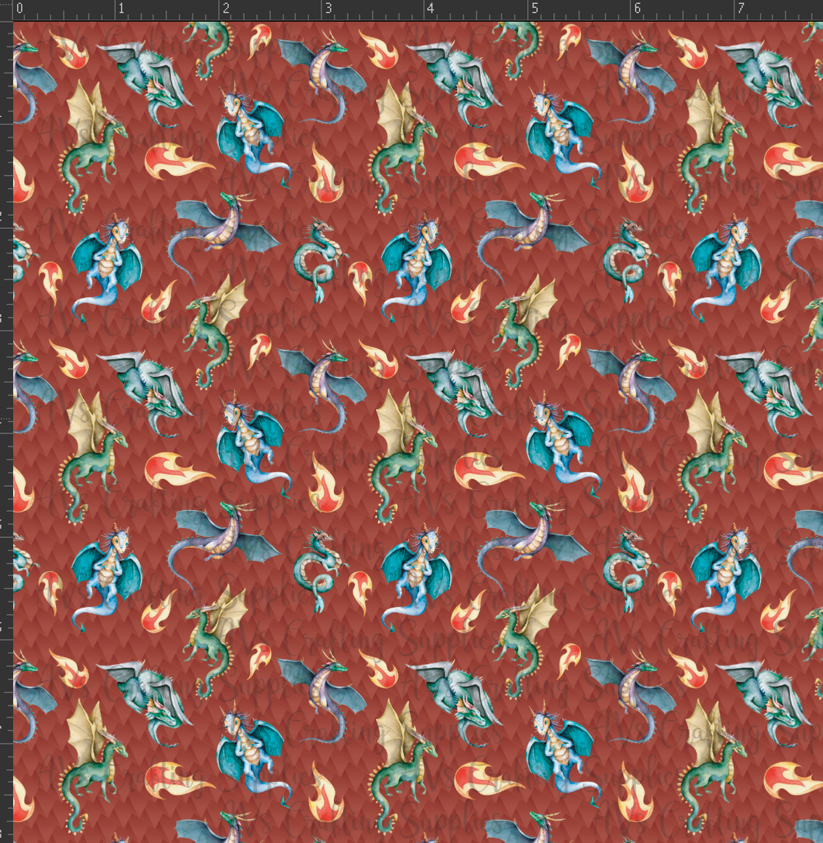 Dragon Fire Print
