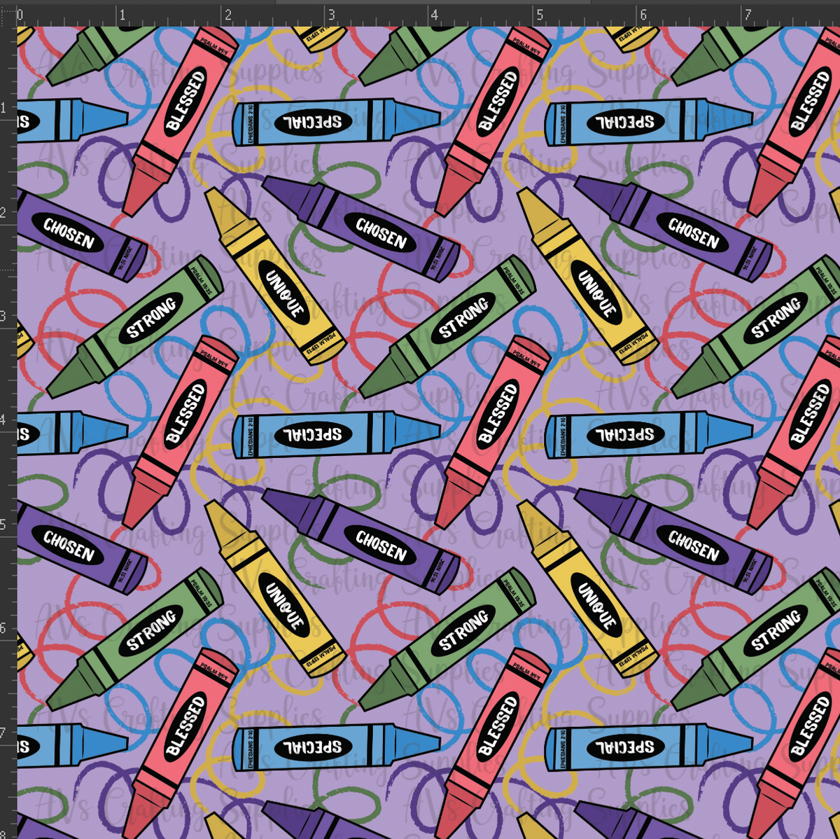 Purple Affirmation Crayons