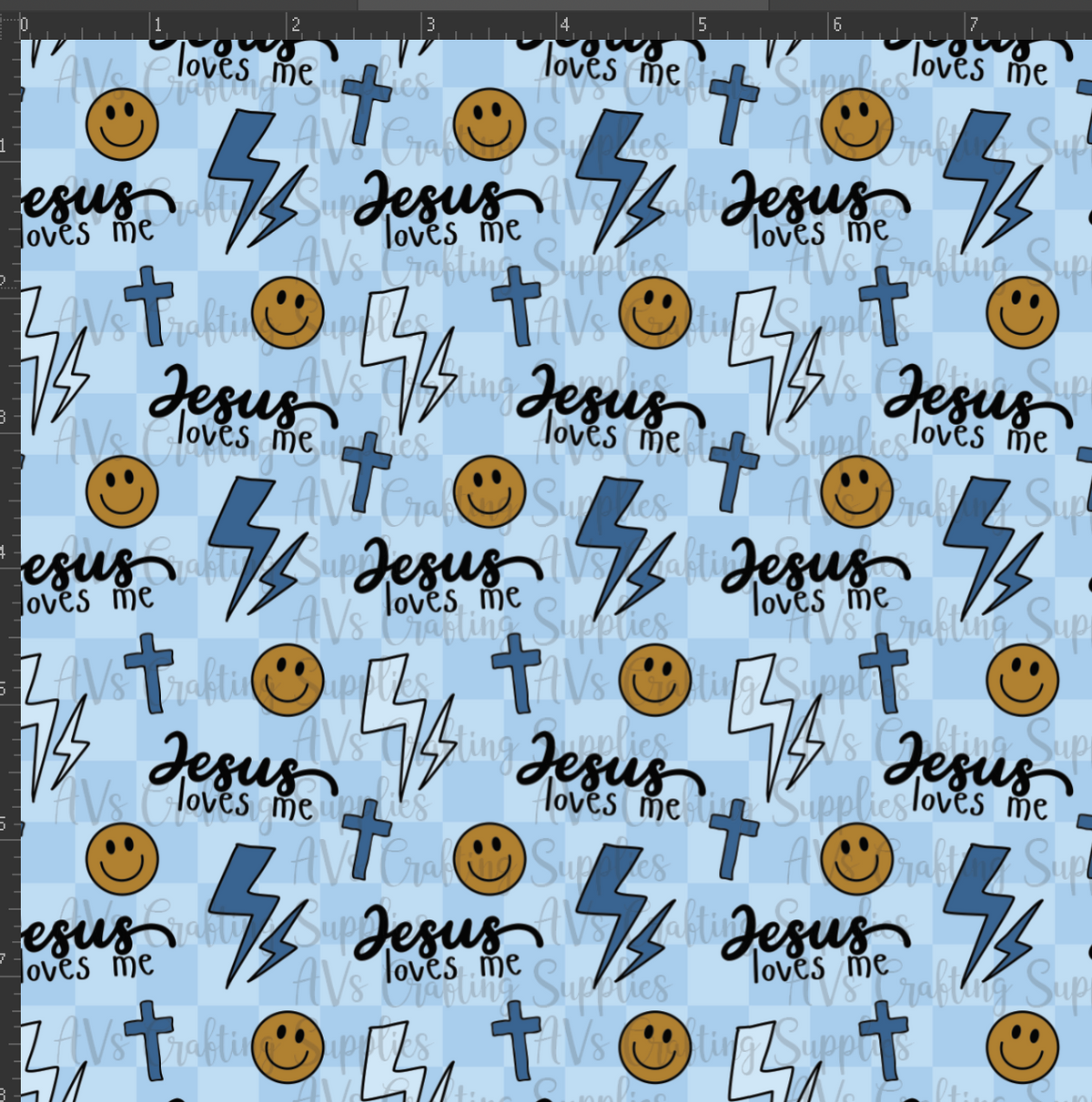 Boyish Jesus Loves Me Print