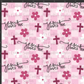 Girly Jesus Loves Me Print