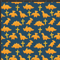 Dino Nuggs and Crosses Print