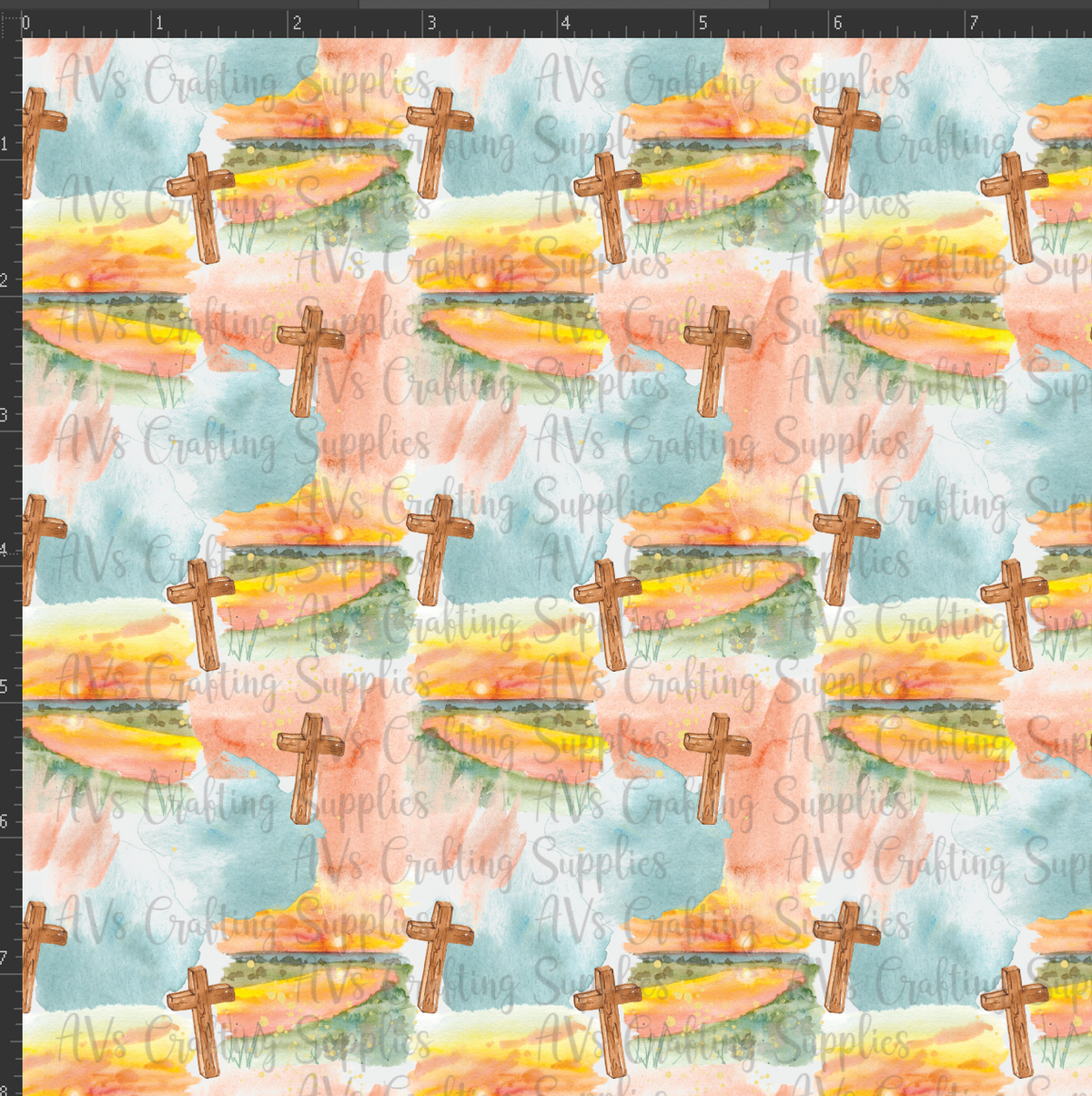 Cross Sunrise Print