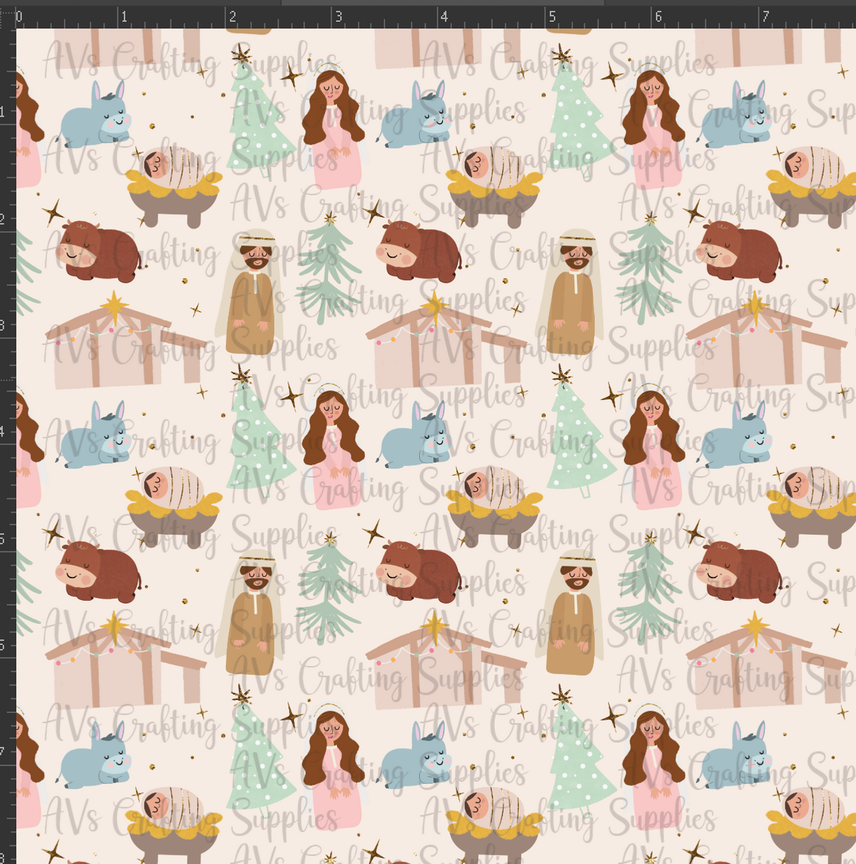 Cute Nativity Print