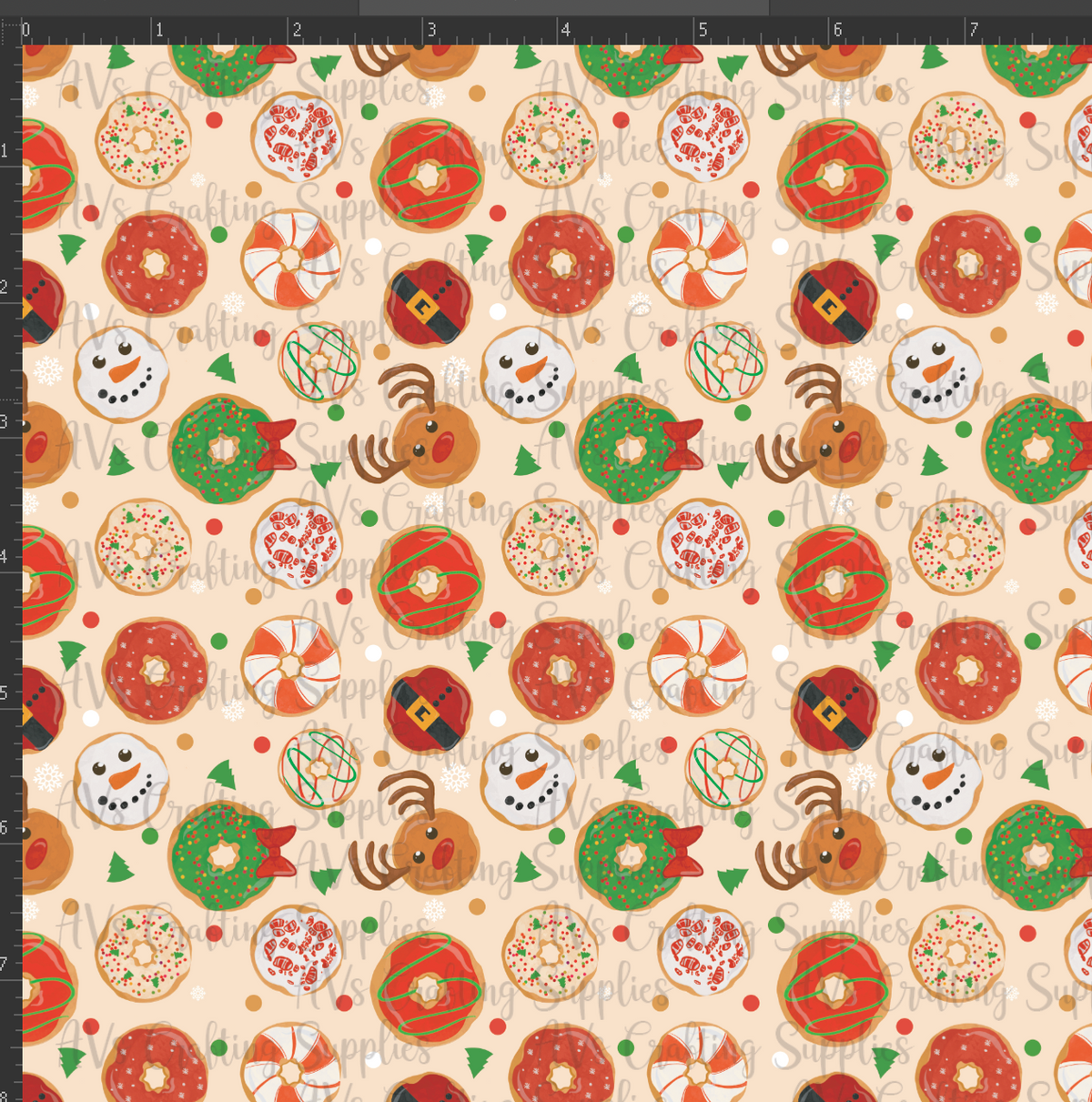 Christmas Donuts Print