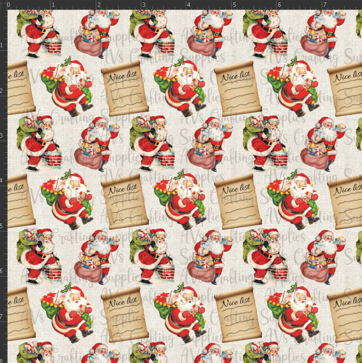 Santa's Christmas List Print