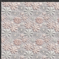 Embroidered Snowflakes Print