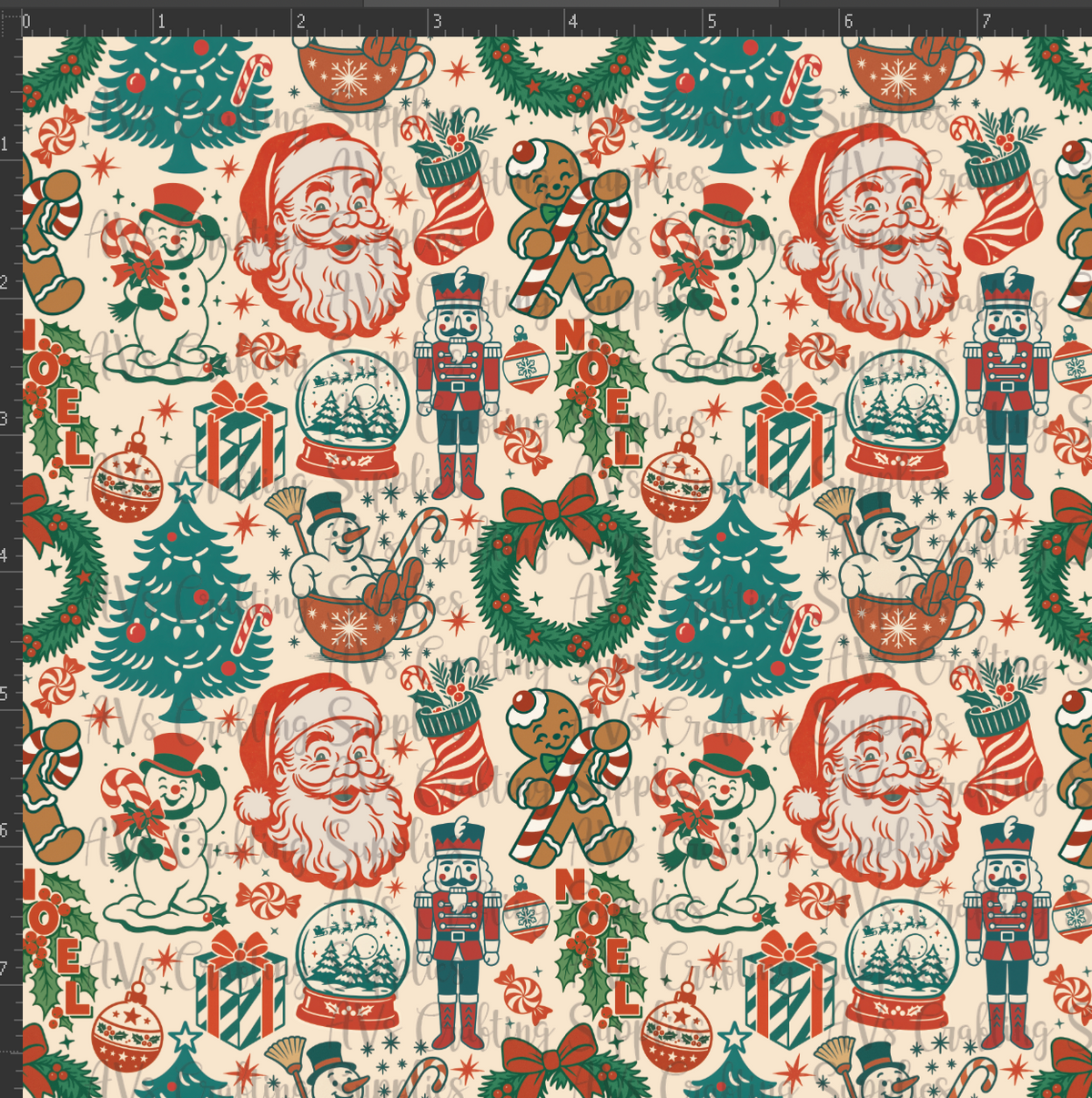 Vintage Christmas Print