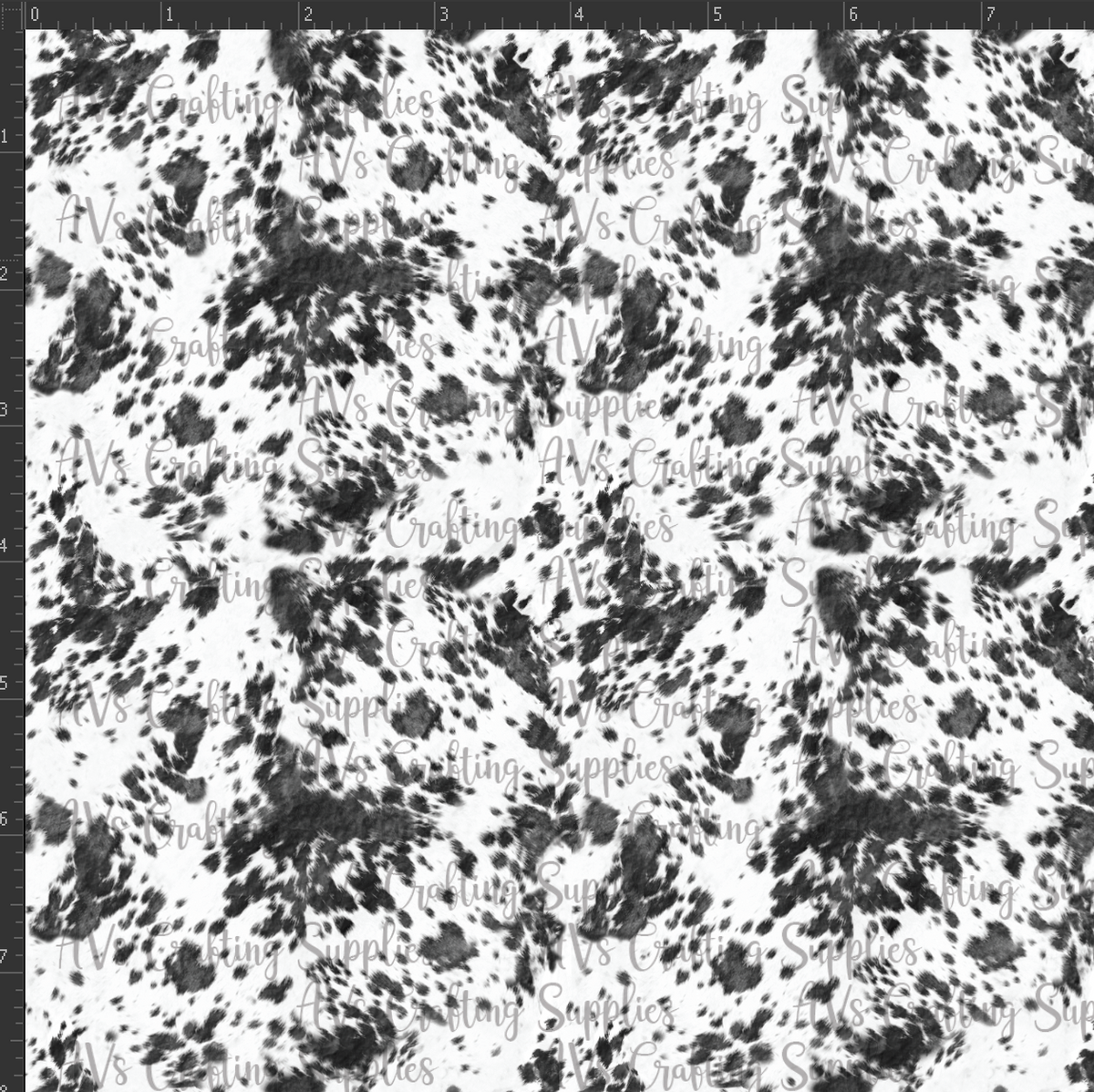Spotted Cowhide Print