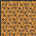 Orange Spiderwebs Print