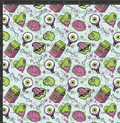 Neon Halloween Icons Print