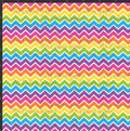 Neon Chevron Print