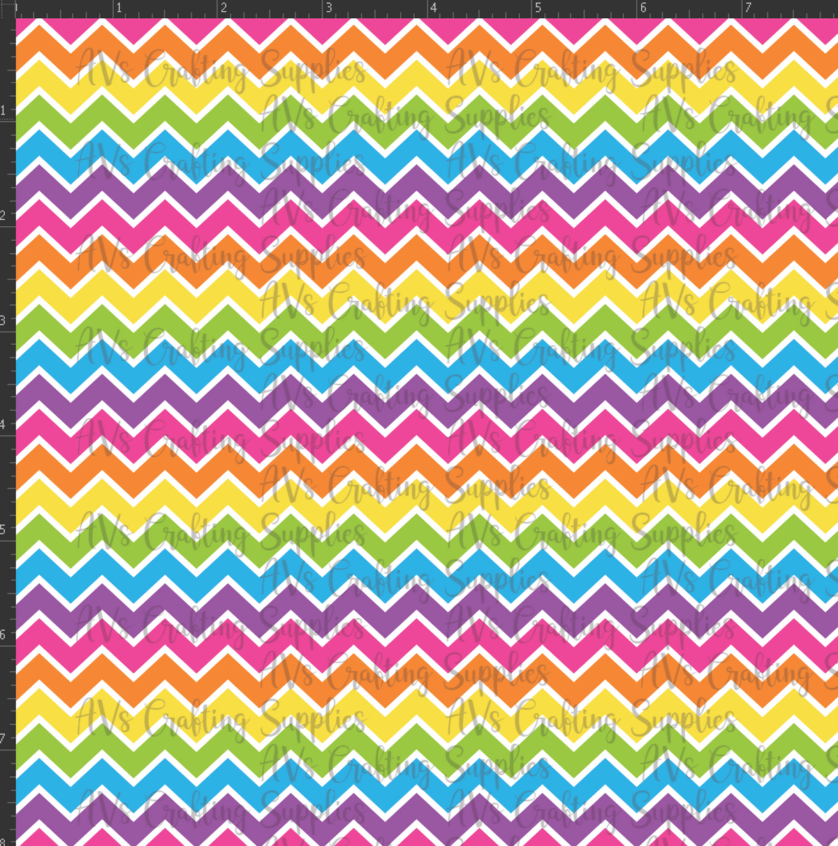 Neon Chevron Print