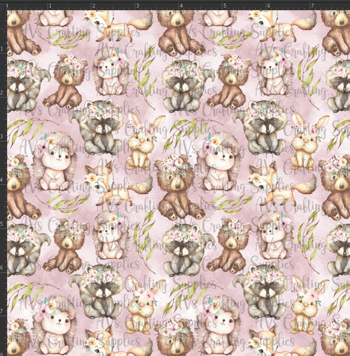 Floral Woodland Print