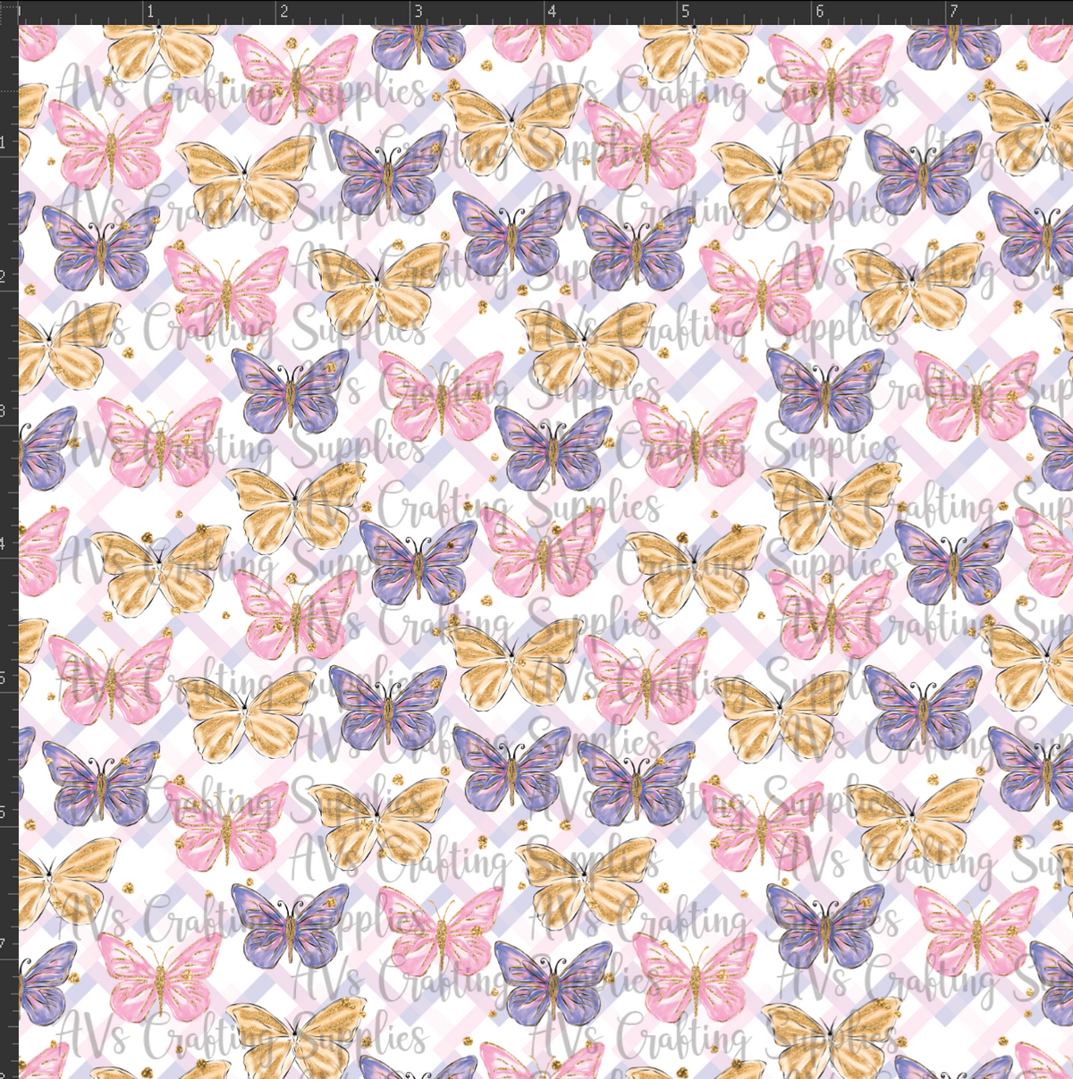 Pastel Butterflies Print