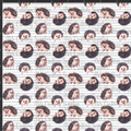 Hedgehogs and Stripes Print