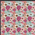 Embroidered Flowers Print