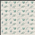 Embroidered Leaves Print