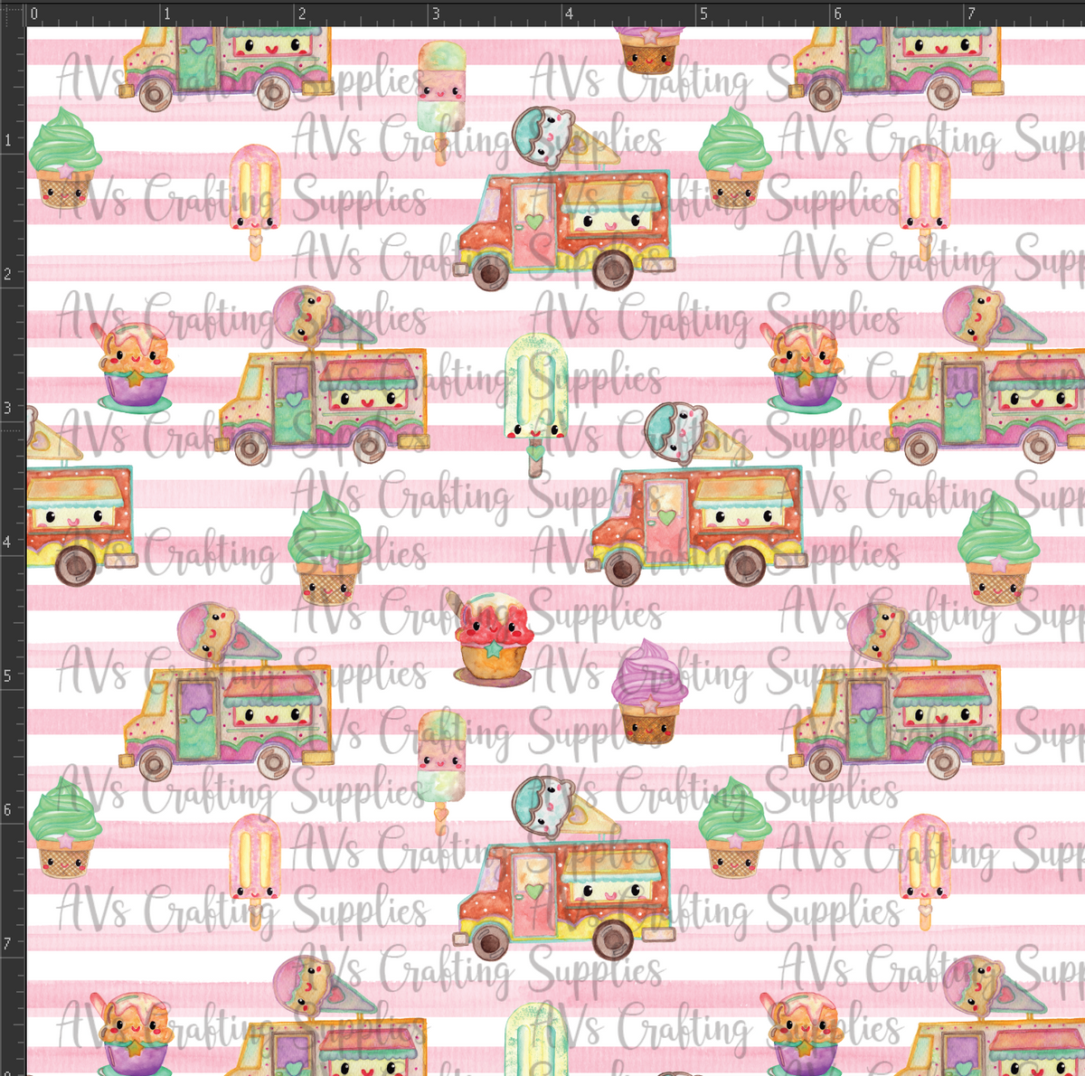 Ice Cream Trucks Print