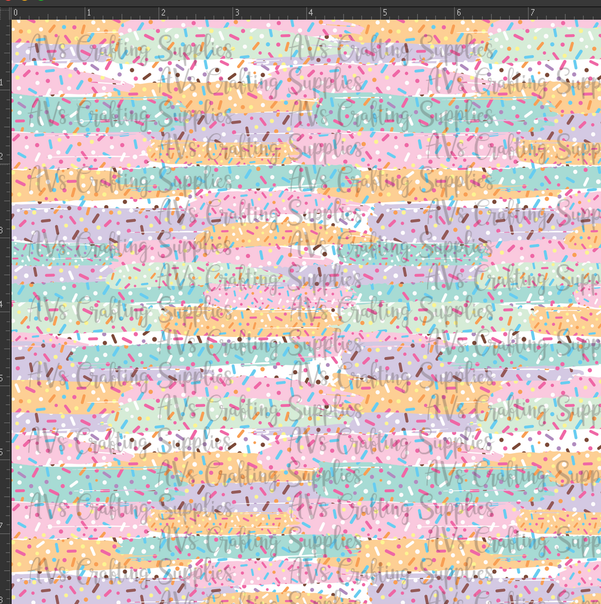 Sprinkles Brush Strokes Print