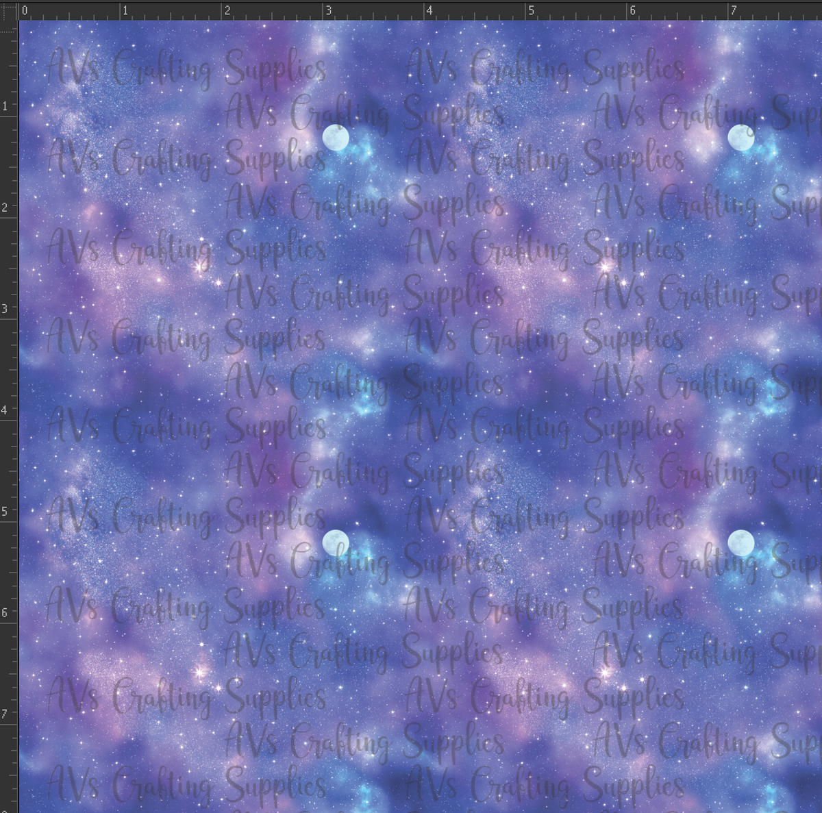 Purple Galaxy Print