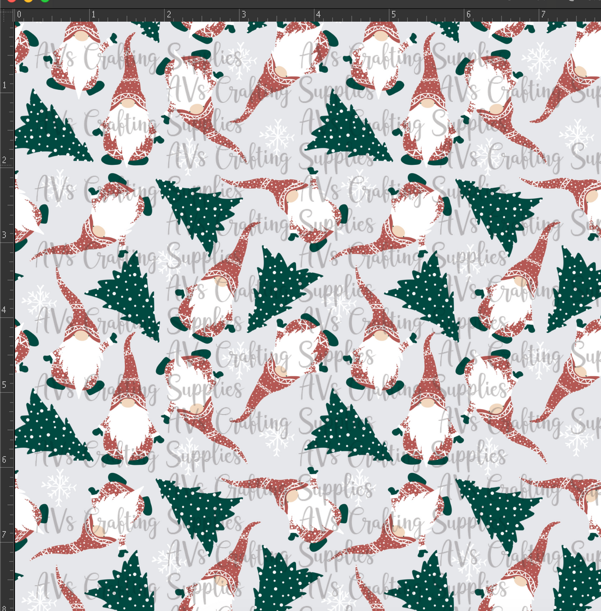 Christmas Tree Gnomes Print