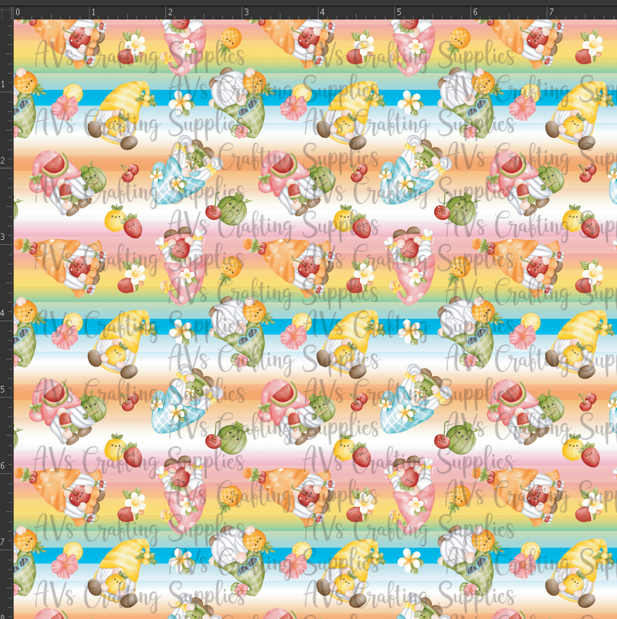 Fruity Gnomes Print